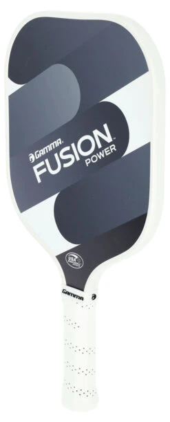 Gamma Fusion Power Pickleball Paddle -RacquetDepot Gamma Fusion Power Pickleball Paddle black front 02376.1708014211