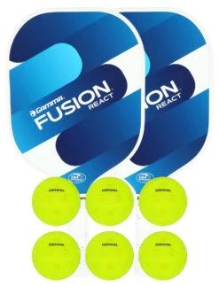 GAMMA Pickleball Starter Set -RacquetDepot Gamma Pickleball Starter Set blue indoor 60314.1731002469