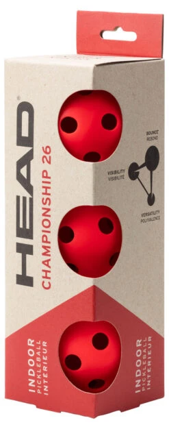 HEAD Championship 26 Indoor Pickleball Balls 3 Pack