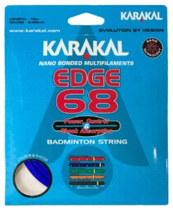 Karakal Edge 68 0.68mm Badminton Set 10 Karakal Edge 68 0.68mm Badminton Set -RacquetDepot Karakal Edge 68 0.68mm Badminton Set blue 15727.1727788486