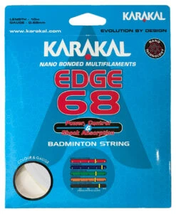 Karakal Edge 68 0.68mm Badminton Set 11 Karakal Edge 68 0.68mm Badminton Set -RacquetDepot Karakal Edge 68 0.68mm Badminton Set white 48473.1727788486