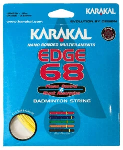 Karakal Edge 68 0.68mm Badminton Set 9 Karakal Edge 68 0.68mm Badminton Set -RacquetDepot Karakal Edge 68 0.68mm Badminton Set yellow 48287.1727788486