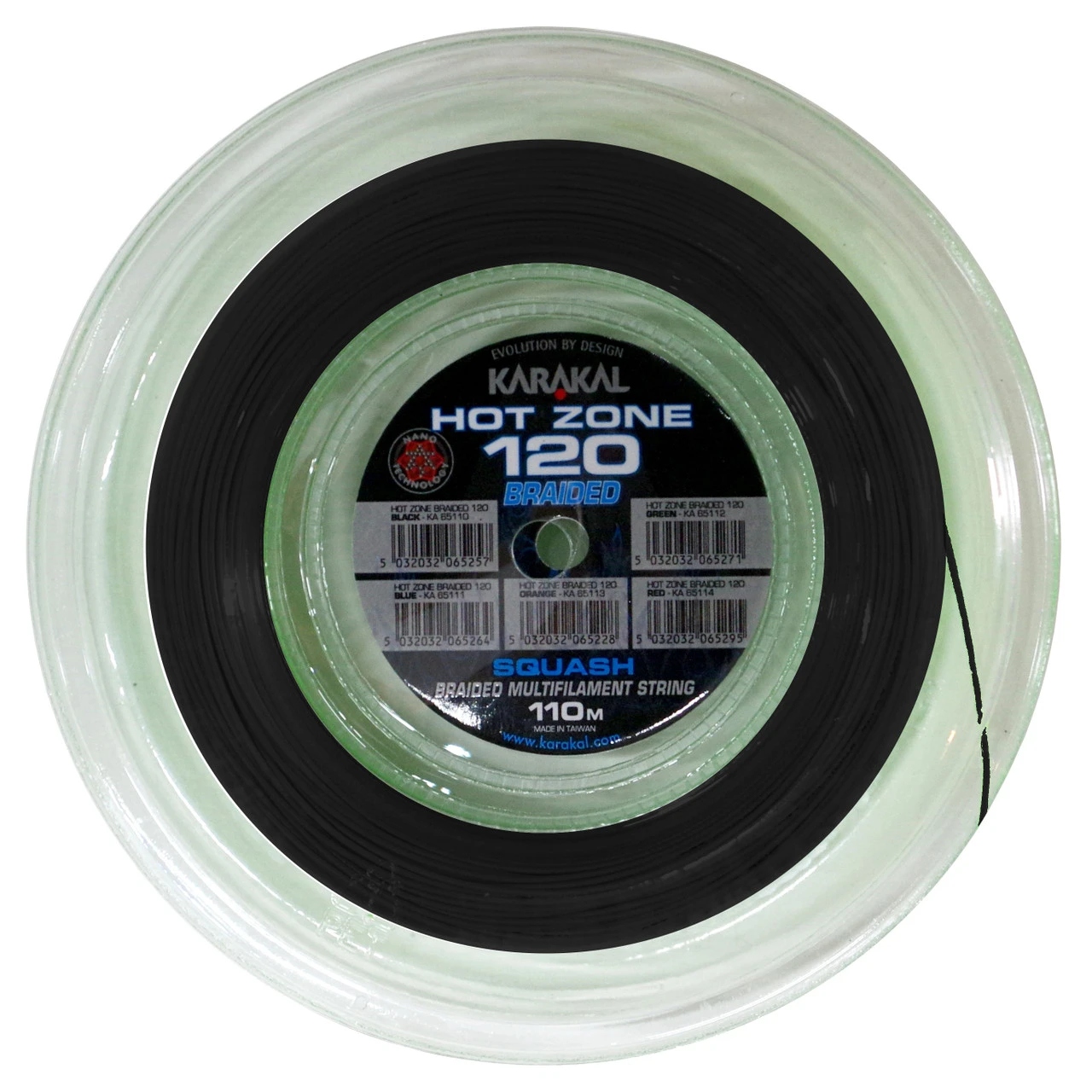 Karakal Hot Zone Braided 17 1.20mm Squash 110M Reel 4 Karakal Hot Zone Braided 17 1.20mm Squash 110M Reel - Image 2