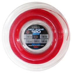 Karakal Hot Zone Braided 17 1.20mm Squash 220M Reel -RacquetDepot Karakal Hot Zone Braided 17 1.20mm Squash 220M Reel red 04521.1721385048