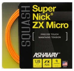 Ashaway SuperNick ZX Micro 18 1.15mm Squash Set -RacquetDepot ashaway supernick zx micro 18 1 15mm squash set orange 99889 36435.1698771628