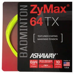 Ashaway ZyMax 64 TX 0.64mm Badminton Set -RacquetDepot ashaway zymax 64 tx 0 64mm badminton set yellow 40254 92124.1698771935