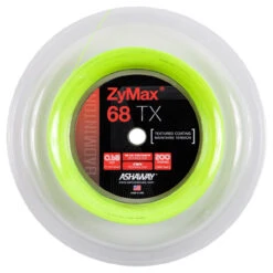 Ashaway ZyMax 68 TX 0.68mm Badminton 200M Reel -RacquetDepot ashaway zymax 68 tx 0 68mm badminton 200m reel yellow 54704 60157.1698771944