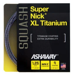 Ashaway SuperNick XL Ti 17 1.25mm Squash Set