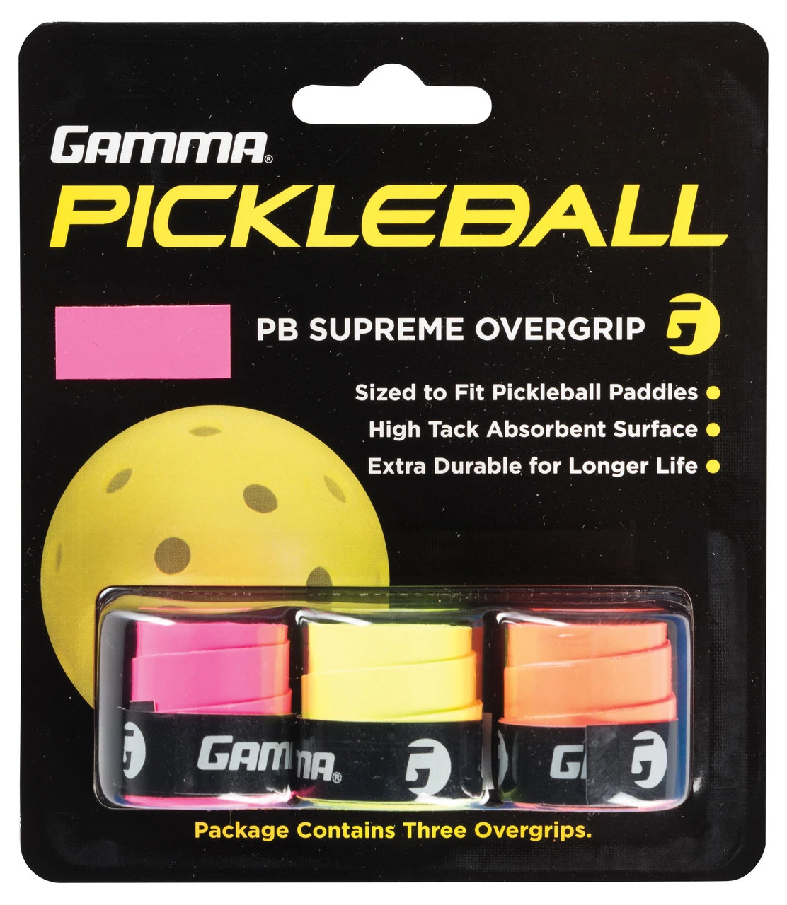 GAMMA Supreme Pickleball Overgrip 3 Pack 5 GAMMA Supreme Pickleball Overgrip 3 Pack - Image 3