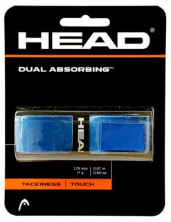 HEAD Dual Absorbing Replacement Grip -RacquetDepot head dual absorbing replacement grip blue 78003 10807.1698770352