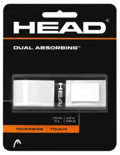 HEAD Dual Absorbing Replacement Grip -RacquetDepot head dual absorbing replacement grip white 93218 89198.1698770352