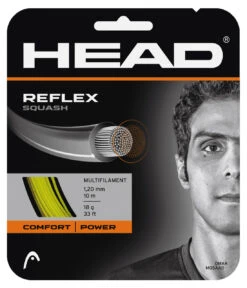 HEAD Reflex 18 1.20mm Squash Set -RacquetDepot head reflex 18 1 20mm squash set yellow 20302.1709204198