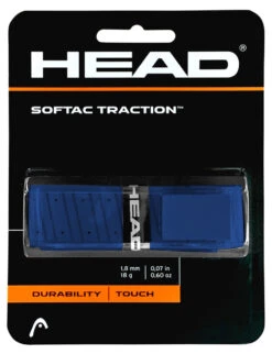 HEAD Softac Traction Replacement Grip -RacquetDepot head softac traction replacement grip blue 13750 91422.1698769656