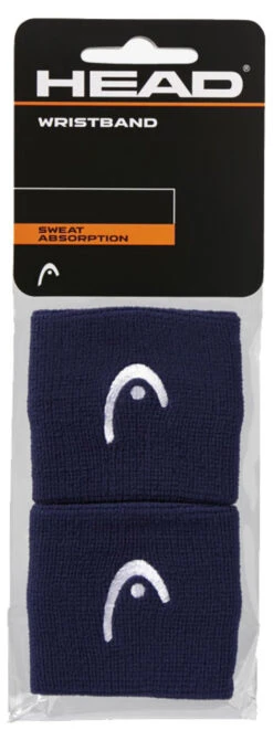 HEAD Wristbands 2 Pack -RacquetDepot head wristbands 2 pack navy 86624.1732871115