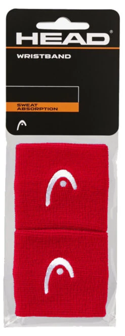 HEAD Wristbands 2 Pack -RacquetDepot head wristbands 2 pack red 22114.1732871114