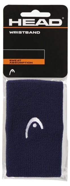 HEAD Wristbands 5" 2 Pack -RacquetDepot head wristbands 5 2 pack navy 47547.1709809000