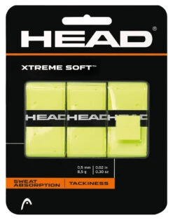 HEAD Xtreme Soft Overgrip 3 Pack -RacquetDepot head xtreme soft overgrip 3 pack yellow 69429 94426.1698769677