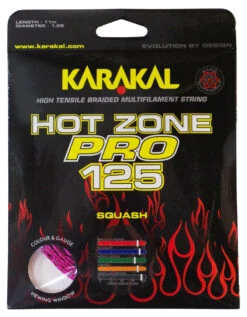 Karakal Hot Zone Pro 17 1.25mm Squash Set -RacquetDepot karakal hot zone pro 17 1 25mm squash set pink 90949 49802.1698773646