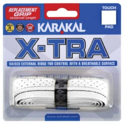 Karakal X-Tra Replacement Grip -RacquetDepot karakal x tra replacement grip white 47601 48468.1698771210