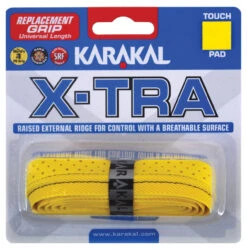 Karakal X-Tra Replacement Grip -RacquetDepot karakal x tra replacement grip yellow 12593 79822.1698771210