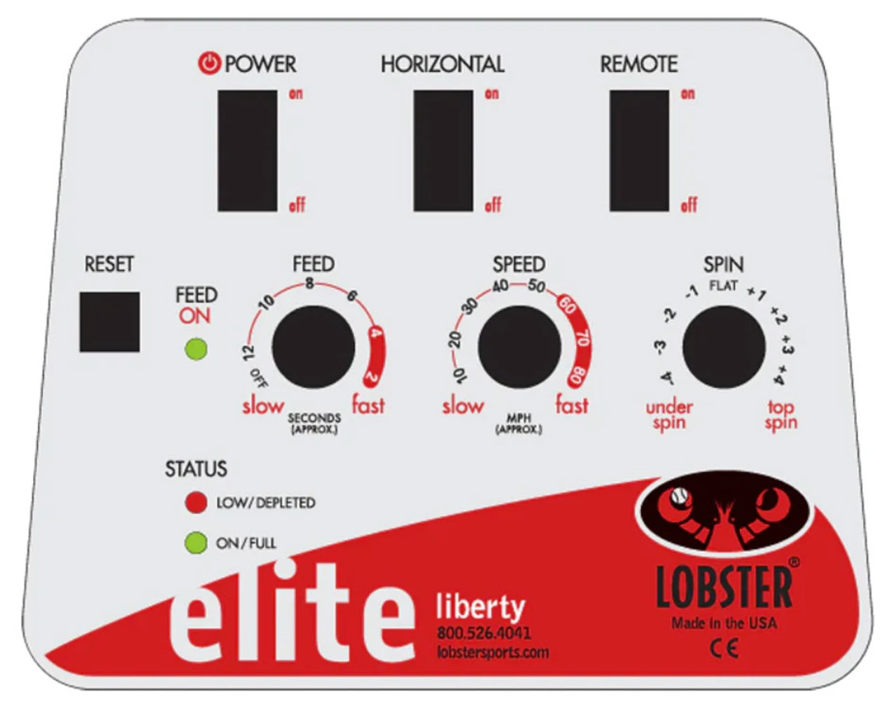 Lobster Elite Liberty Control Panel 3 Lobster Elite Liberty Control Panel