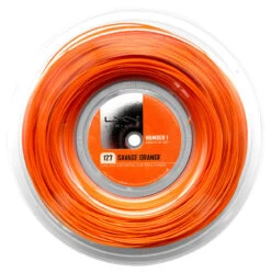 Luxilon Savage 16 1.27mm 200M Reel -RacquetDepot luxilon savage 16 1 27mm 200m reel orange 31586 21896.1698770054