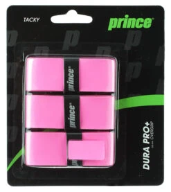 Prince DuraPro+ Overgrip 3 Pack -RacquetDepot prince durapro overgrip 3 pack pink 25903 60285.1698772674