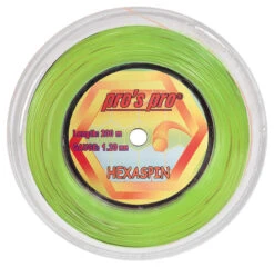 Pro's Pro Hexaspin 17 1.20mm 200M Reel -RacquetDepot pros pro hexaspin 17 1 20mm 200m reel lime 76209 05480.1698770188