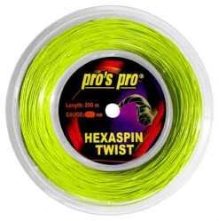 Pro's Pro Hexaspin Twist 17 1.20mm 200M Reel -RacquetDepot pros pro hexaspin twist 17 1 20mm 200m reel lime 51811 21612.1698770490