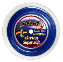 Pro's Pro IString Super Soft 16L 1.25mm 200M Reel -RacquetDepot pros pro istring super soft 16l 1 25mm 200m reel blue 66254 97380.1698771959