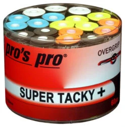 Pro's Pro Super Tacky Plus Overgrip 60 Pack -RacquetDepot pros pro super tacky plus overgrip 60 pack assorted 08273.1731594890