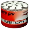 Pro's Pro Super Tacky Plus Overgrip 60 Pack -RacquetDepot pros pro super tacky plus overgrip 60 pack white 91769.1721991161