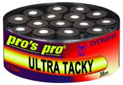 Pro's Pro Ultra Tacky Overgrip 30 Pack -RacquetDepot pros pro ultra tacky overgrip 30 pack black 67762.1721990131