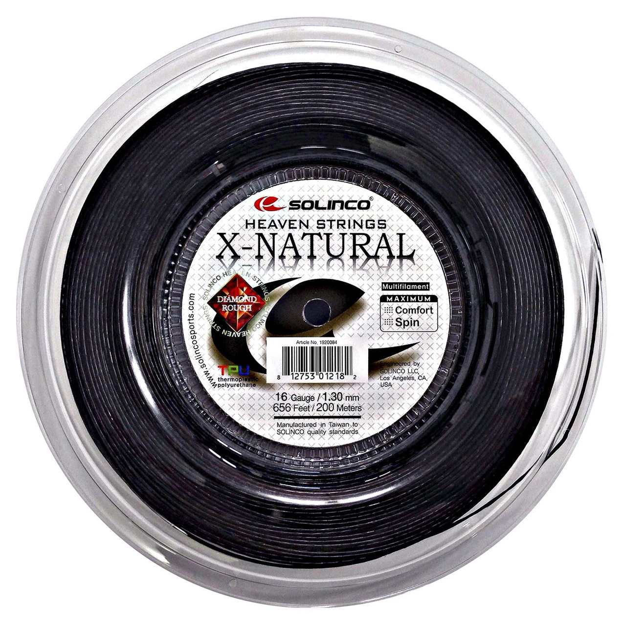 Solinco X-Natural 16 1.30mm 200M Reel 3 Solinco X-Natural 16 1.30mm 200M Reel