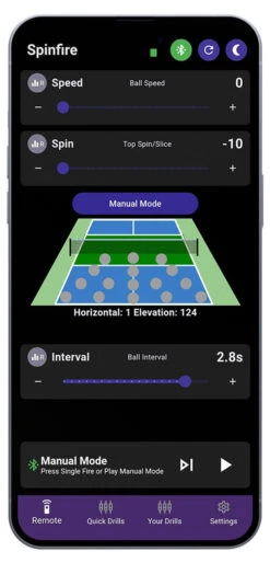Spinfire Pickleball Ball Machine -RacquetDepot spinfire pickleball ball machine app 67972.1732383195