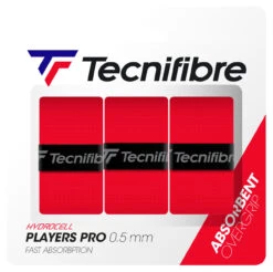 Tecnifibre Players Pro Overgrip 3 Pack -RacquetDepot tecnifibre players pro overgrip 3 pack red 79262.1732102510