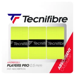 Tecnifibre Players Pro Overgrip 3 Pack -RacquetDepot tecnifibre players pro overgrip 3 pack yellow 31496.1732632909
