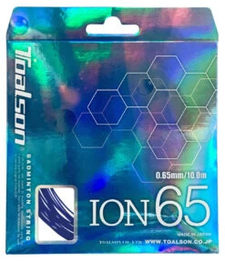 Toalson Ion 65 0.65mm Badminton Set -RacquetDepot toalson ion 65 0 65mm badminton set navy 31587.1722007119