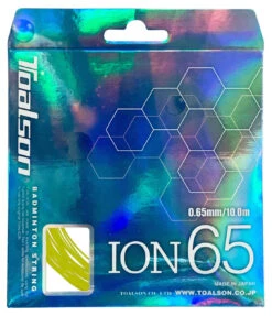 Toalson Ion 65 0.65mm Badminton Set -RacquetDepot toalson ion 65 0 65mm badminton set yellow 94731 52745.1698771458
