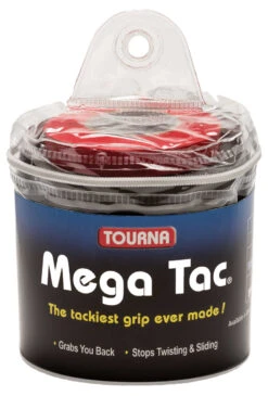 Tourna Mega Tac XL Overgrip 30 Pack -RacquetDepot tourna mega tac xl overgrip 30 pack black 25158.1741283274