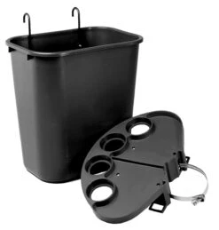 Tourna Tennis Court Tidy Bin -RacquetDepot tourna tennis court tidy bin black 98165 58233.1698771160