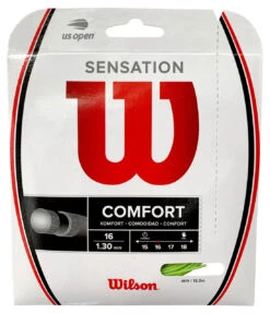 Wilson Sensation 16 1.30mm Set -RacquetDepot wilson sensation 16 1 30mm set green 57677 57375.1731580135