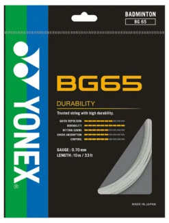Yonex BG65 0.70mm Badminton Set -RacquetDepot yonex bg65 0 70mm badminton set natural 66192 77425.1698769545