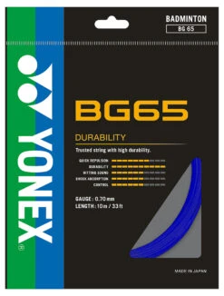 Yonex BG65 0.70mm Badminton Set -RacquetDepot yonex bg65 0 70mm badminton set navy 83993 42218.1698769544