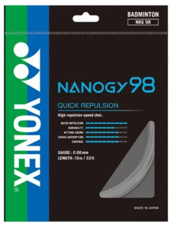 Yonex Nanogy 98 0.66mm Badminton Set -RacquetDepot yonex nanogy 98 0 66mm badminton set silver 65404 64785.1698769914
