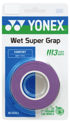 Yonex Super Grap Overgrip 3 Pack -RacquetDepot yonex super grap overgrip 3 pack purple new 53417.1724068099